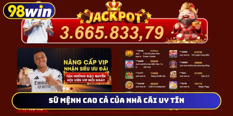 Sứ mệnh cao cả của nhà cái uy tín