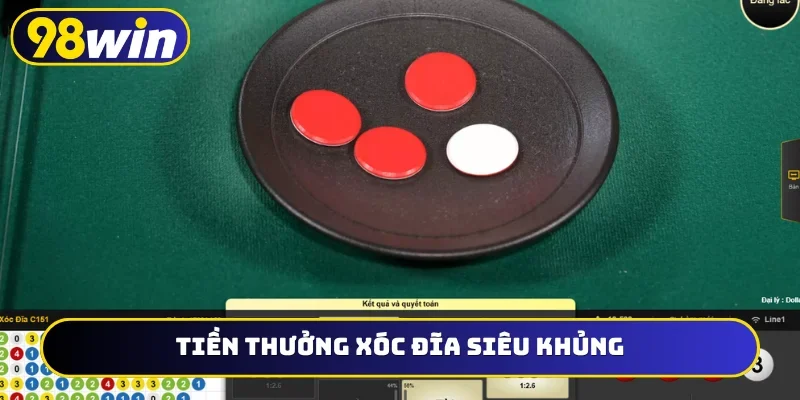 Tiền thưởng xóc đĩa siêu khủng